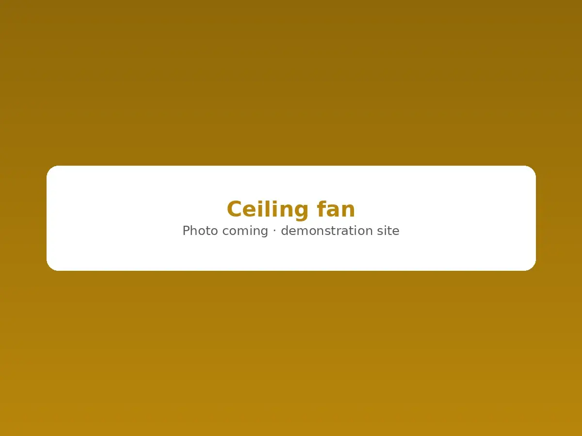Ceiling fan installed in a bedroom